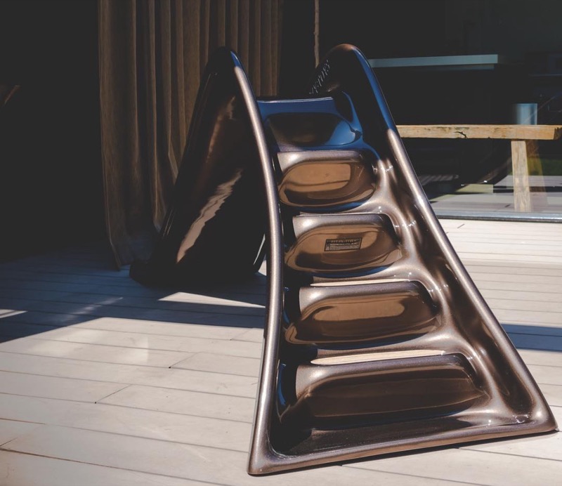 Rear view of the Ritzy-Slide in daily outdoor use